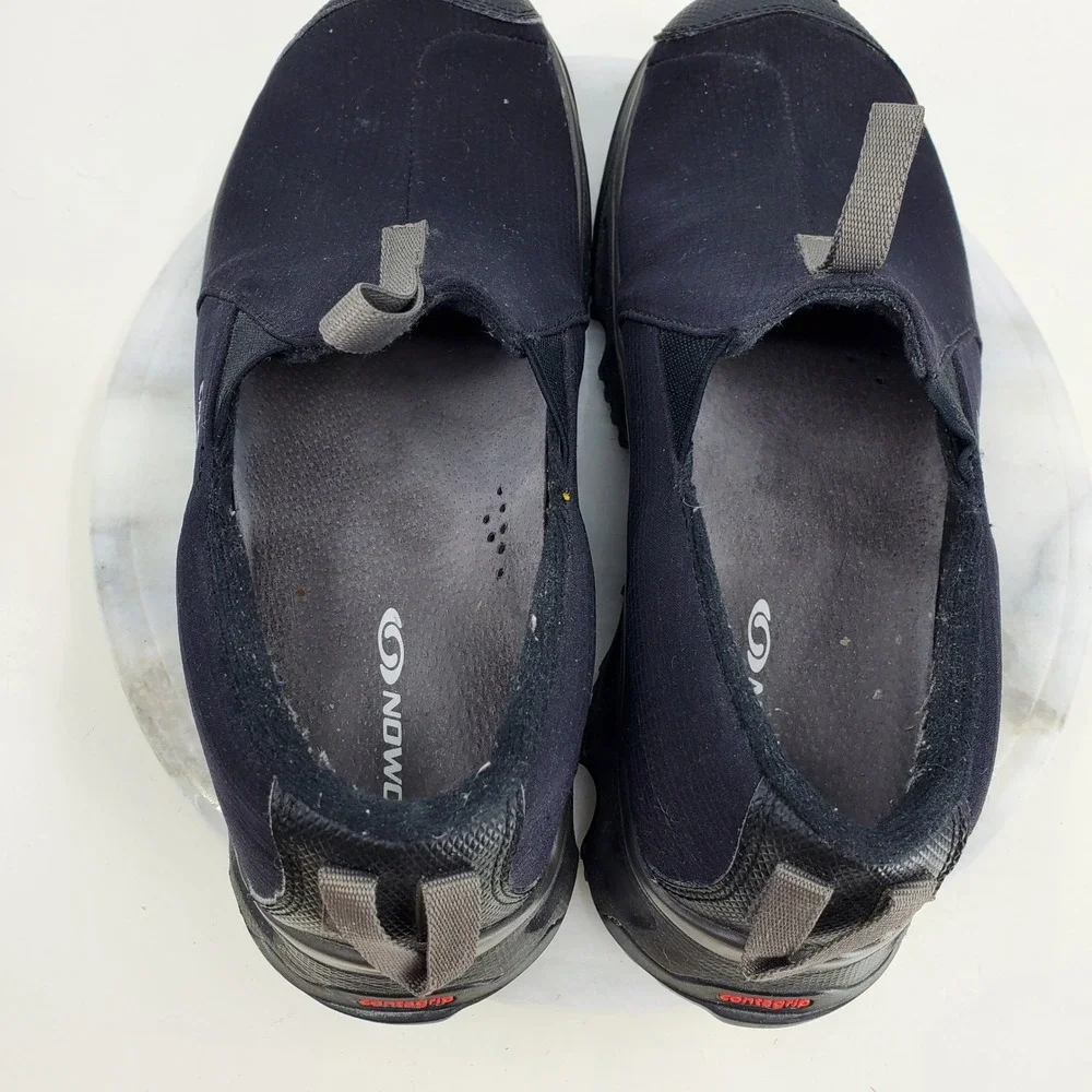 Salomon RX Snow Moc Mens 7.5 Black Slip On Shoes Contagrip Gorpcore Outdoors